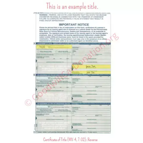 how to put a lien on a car in pennsylvania